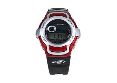 China Multifuction Sport LCD Digital Watch 3 ATM Waterproof Stainless Steel Case Back for sale