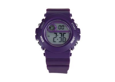 China Stylish Unisex Sport LCD Digital Wristwatch Hourly Chime PU Watchband for sale