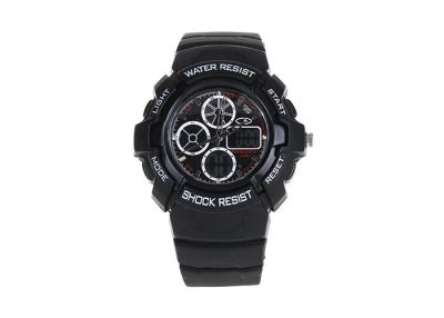 China Black 30 M Waterproof LED Sport Digital Wristwatch Stainless Steel Back Case for sale