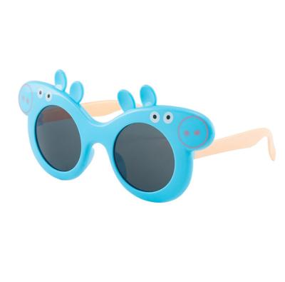 China Korean version of the mirror children's sunglasses anime cartoon sunglasses new fashion sunglasses pig children for sale