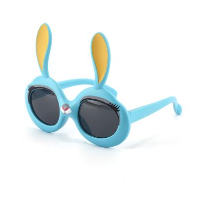 China Polarized Anti-ultraviolet Sunglasses Rabbit Sunshade Children's Sunglasses Fashion Glasses Cute Super Cute Silicone Protectors for sale