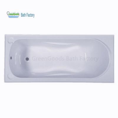 China Body Soaking GreenGoods Acrylic Bathtub Factory Small 60 Inch Deep Bathtub Wholesale Price for sale