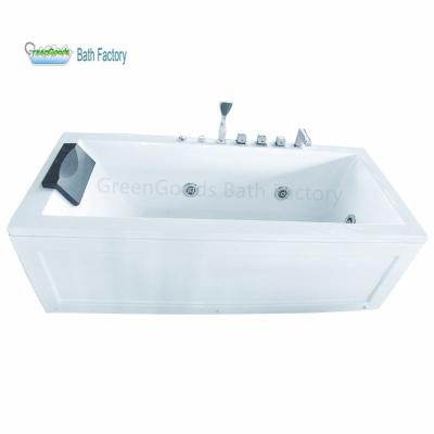 China Double Side Skirt (Straight Skirt) 2 Side Skirt Acrylic Massage Self Cleaning Jet Whirlpool Bathtub With Spa Tub Controller for sale