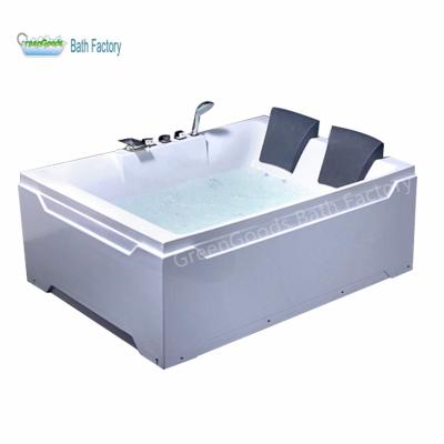 China Factory 2 Double Side Sanitary Ware GreenGoods CE GreenGoods CE Skirt (Left Skirt) Spa Jetted Shower Whirlpool Combo Large Massage Tub for sale