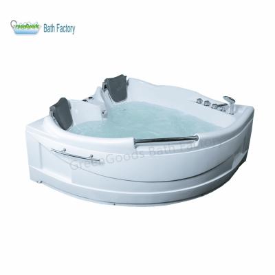 China GreenGoods Single Hot Tub Corner Spa 2 Person Indoor Skirted Bathtub for sale