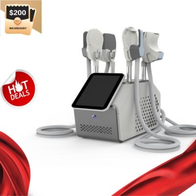 China Weight Loss 2022Professional 4 Handles 2 Handles EMS body sculpting muscle building slimming machine for sale