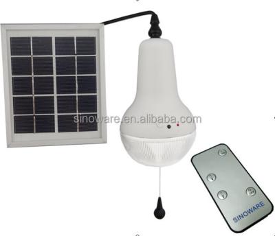 China Home Solar Powered Led Light Bulb With Remote Controller for sale