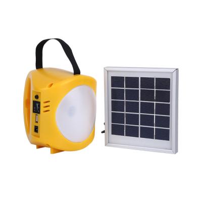 China China Garden New Design 5V LED Portable Rechargeable Outdoor Solar Light Mini Solar Panel Light for sale