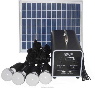 China Home Solar Lighting System With 10w Mount Panel For Indoor Use for sale