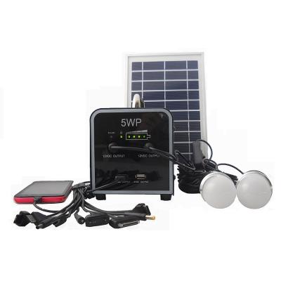 China China Supplier Low Cost 5W Mini Home Portable Solar Led Lighting System for sale