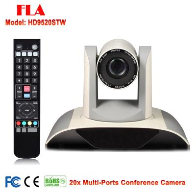 China White Color 20X Zoom 2MP HD IP SDI DVI Video Conference Camera For Teletraining Interrogation for sale