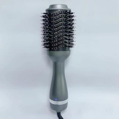 China For HY Commercial Fast Hair Straightener Brush Tools Electric Ceramic Hot Air Comb Sweep Infrared Hair Dryer For Home Use for sale