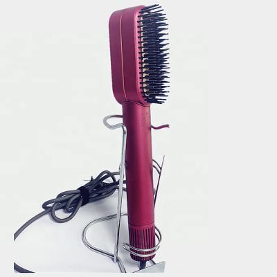 China HY Car Hair Straightening Brush Dryer Electric Comb Electric Heating Hair Straightener Brush Comb Hot for sale