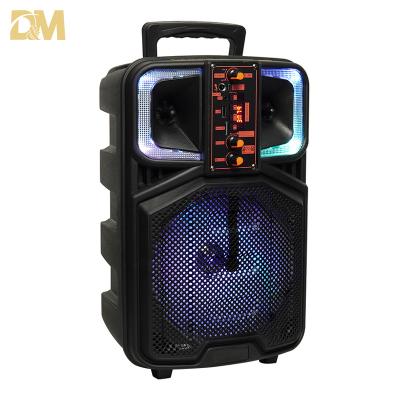 China Professional newest Digita woofer dolby speaker sub 8 inch party speaker with microphone cart speaker for sale