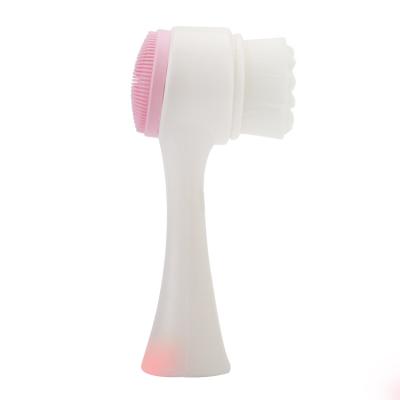 China 2021 wholesale hot sale DEEPLY CLEANSING Mini Facial Silicone Cleansing Brush head two for sale