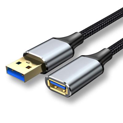 China Hot Selling 3ft/6ft/10ft COMPUTER Type USB 3.0 A Male To Type A Female Extension Cable 5Gbps USB3.0 Nylon Braided Data Cable Supplement for sale