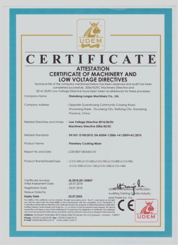 CE - Shandong Longze Machinery Co., Ltd.