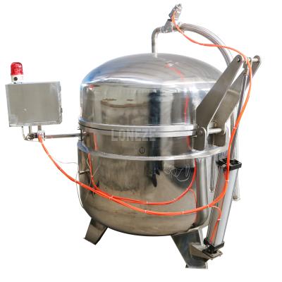 China China Vegetable Processing Factory Good Quality Vacuum Kettle Industrial Steam Kettle Stainless Steel Coated Steamer Pressure Cooker for sale