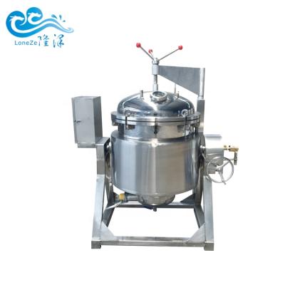 China Cooking Large Capacity 200L Industrial Steam Pressure Cooker Bones For Soup And Bean Commercial Pressure Pot Kettle For Bones Soup for sale