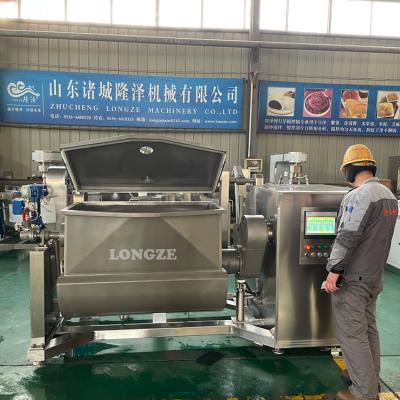 China Vegetable Processing Plant Industrial Horizontal Mixer Cooking Machine Fruit Jam Vacuum Cooking Mixer Equipment For Sale for sale