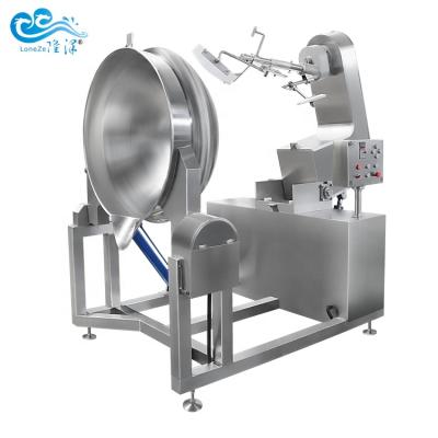 China Machine Steam Heated Coated Nut Paste Peanut Paste Cocoa Vegetable Processing Plant Kettle Developing Machine for sale