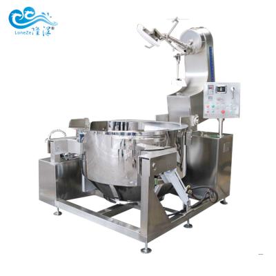 China Large Capacity China Fruit Processing Plant Gas Toffee Electric Spice Chili Sauce Tomato Sauce Cooking Lined Kettle Blender Machine for sale