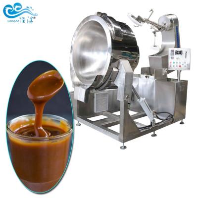 China Fruit Processing Plant Large Capacity Electric Induction Caramel Machine Spice Chili Sauce Tomato Cooking Lined Kettle Blender Machine for sale