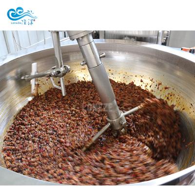 China Vegetable Processing Plant Chili Caramel Tomato Potato Bean Nuts Ginger Garlic Curry Olive Sauce Tipping Vegetables Cooking Blender for sale