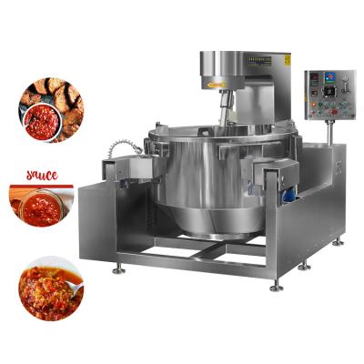 China Commercial Supply High Capacity 200 Liter Fully Automatic Electric Cooker Mixer Liner Machine For Food Processing Cooking Mixing Cost for sale