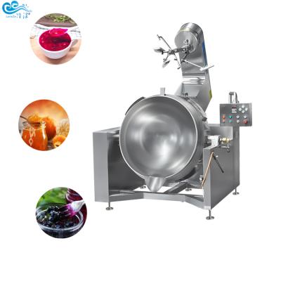 China food & Industrial Beverage Factory Fruit Jam Cooking Electric Lined Kettle Mixer Machine Lined Cooking Kettle With Mixer Price With Ce Approved for sale