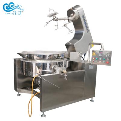 China CANDY Mixer Gas Cooking Machine Cooking Pot With Stir For Peanut Candy for sale