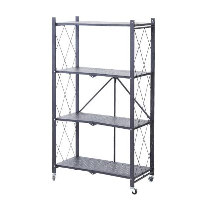 China High Quality Folding Rack Kitchen Shelf Metal Racks Hotel Design Hotel Folding Storage for sale