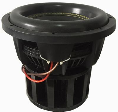 Chine Subwoofer de la SPL 12 du fil W-10000 plat, haut cône de bordure de mousse de Subwoofer de SPL à vendre