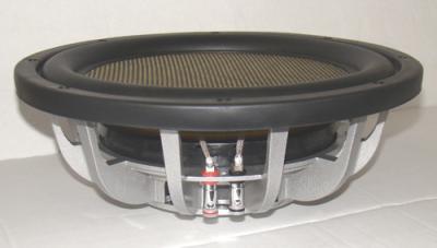 China Rubber Surround Slim Subwoofers For Trucks Single 4 Ohm Voice Coils for sale