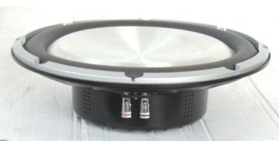 Chine Subwoofer mince en métal de voiture basse profonde de cadre avec le cône en aluminium plat d'une seule pièce à vendre