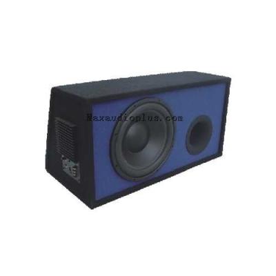 China Solid Wooden Box Powered Car Subwoofer Enclosure High Efficiency for sale