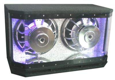 China ODM Dual Bass Reflex Car Subwoofer Box With Heavy Duty Metal Frame for sale