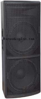 China Dual 15 Inch Passive Pa Speakers, 3-way powerful professional audio speaker, stage speaker for sale