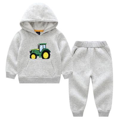 China Washable HY-89 RTS Little Kids Joggers Suit Children Autumn 2 Pcs Sets Sweatshirt Baby Boys Girls' Clothing Pullover Hoodies set Kids for sale