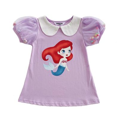 China Anti-wrinkle HY-105  Wholesale A class cotton Cartoon Princess Clothes Dress Girl Kids summer causal dress for little girls for sale