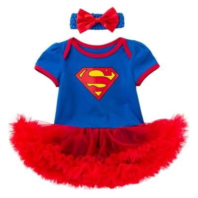 China Comfortable Baby Clothes HY-29 Wholesale new style super hero baby bodysuits Dress Girl  baby boys print cartoon spider man baby romper clothing for sale