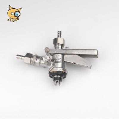 China Factory Produce Viable ALL IN Stainless Steel 304 Finest Keg Full Draft Beer Type S Type Dispenser Keg Well Coupler With Safety Valve for sale