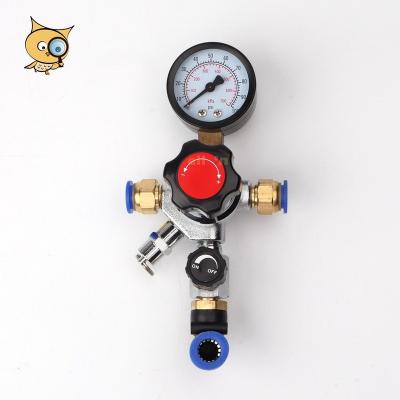 China ALL IN HOT Selling New Design Cylinder Bar Secondary Gas Pressure Reducing Valve Secondary CO2 Regulator With Quick Connect Please Add for sale