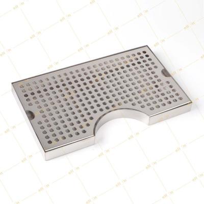 China Viable All In Brew Hot Selling U Shape Bar Mat 304 Stainless Steel Bar Use Drip Tray for sale