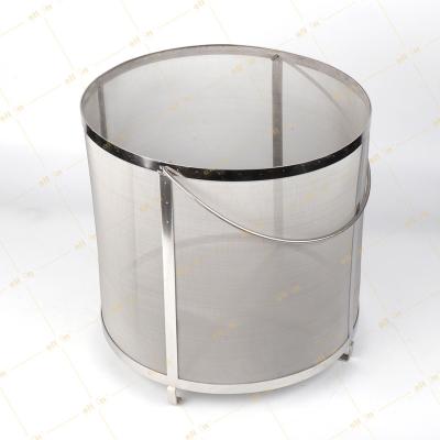 China food & Beverage plant all in brew stainless steel hot sale home brew 350mm*320mm malt boiling kettle malt mash filter basket hop spider for beer for sale