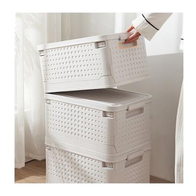 China Hot Selling Multifunctional Folding Plastic Storage Box Stored Household High Quality Storage Box for sale