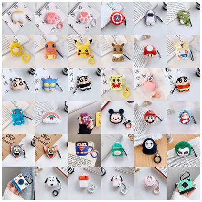 China 2022 Anti-drop Gemfits Silicone Cases Anime Cartoon for Airpods for Men Women Girls, Fashion Funny Animal Design, 3d for airpod case for sale