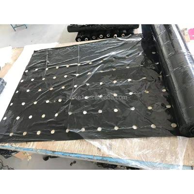 China 100% opaque agricultural perforated black and white plastic mulching film for sale