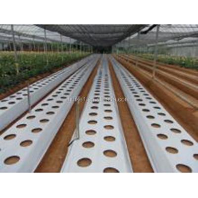 China 100% opaque black and white pe mulch agricultural film with holes for sale