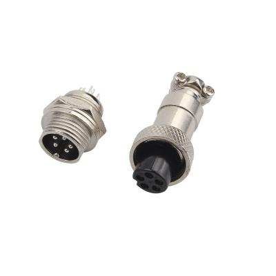 China Automotive Gx12-5pin Circular Connector Male And Female Aviation Plug 2 3 4 5 6 7 Pin Cable Wires Aviation Connector for sale